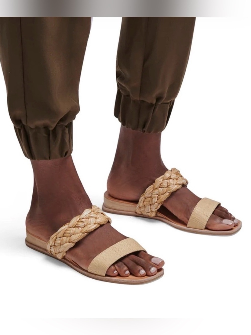 Dolce Vita Persey Sandals in Natural Raffia - 8.5